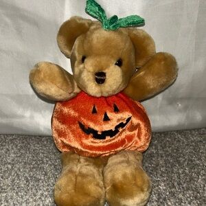 Pumpkin Bear Plush Toy